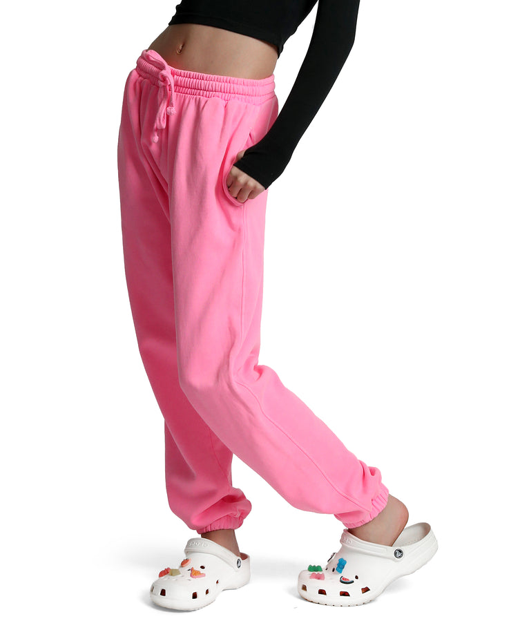 Grow Girl Fluro Pink Track Pants